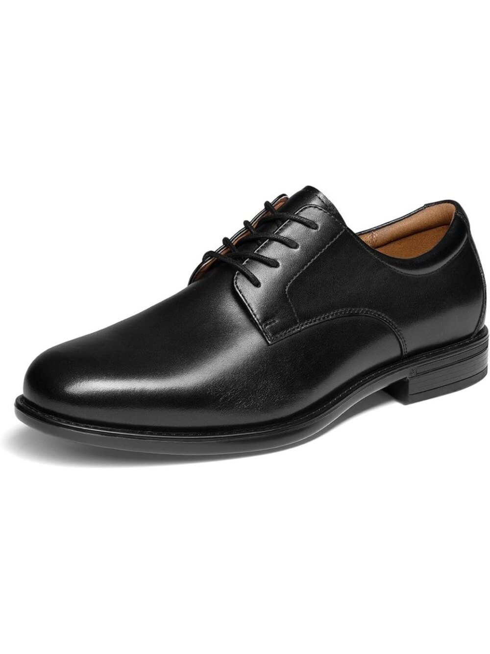 Men’s Black Leather Comfort Oxford Dress Shoes Derby Lace Up Business Formal